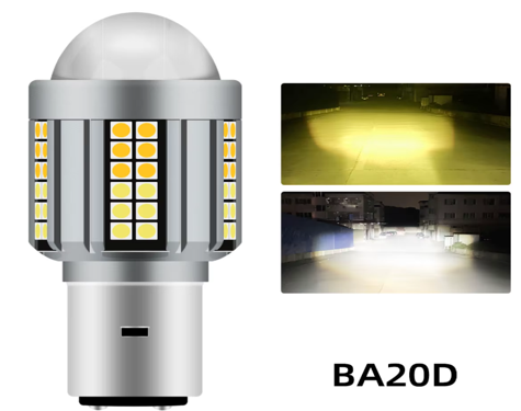 Foco delantero GL led granada 5 caras blanco/ amarrillo